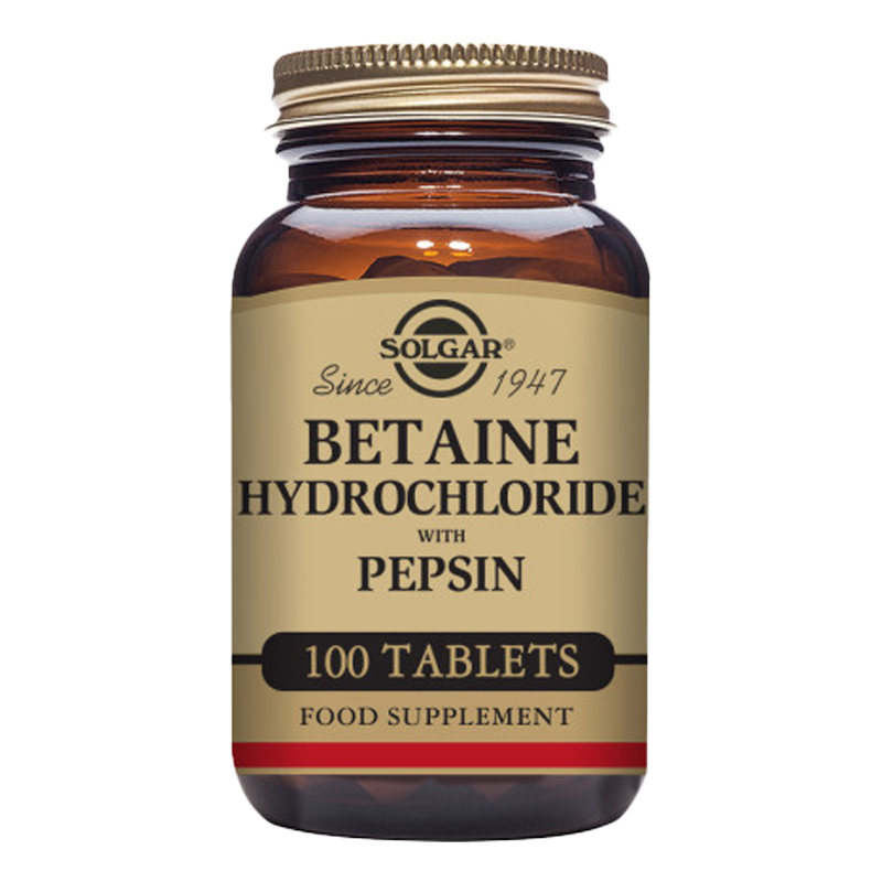 Betaine Hydrochloride with Pepsin Tablets - Pack of 100