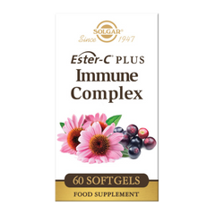 Solgar Ester-C Plus Immune Complex Softgels in a white box