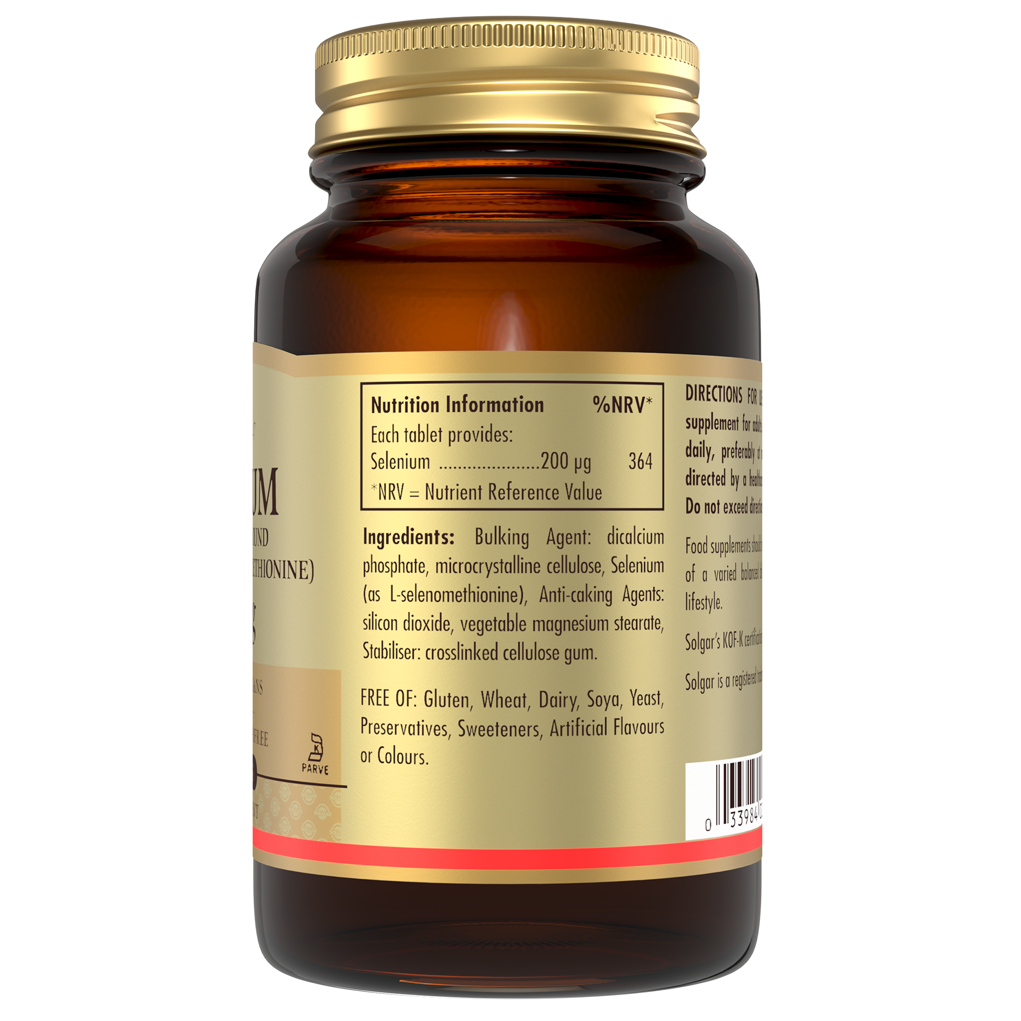 Selenium (Yeast-Free) 200 mcg Tablets