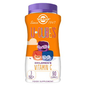 Solgar u cubes gummies in a plastic colourful bottle
