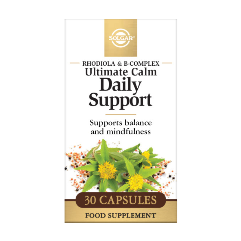 Solgar ultimate calm daily support capsules in a box