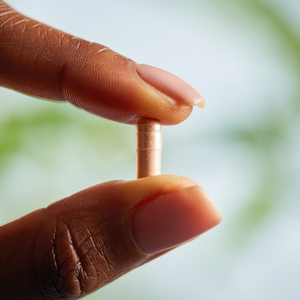 Solgar Pycnogenol 30 mg Vegetable Capsule in a person's hand
