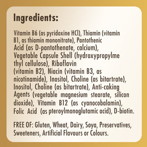 Ingredients for Solgar Vitamin B-complex supplements