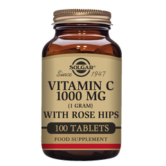Solgar Vitamin C 1000 mg with Rose Hips Tablets