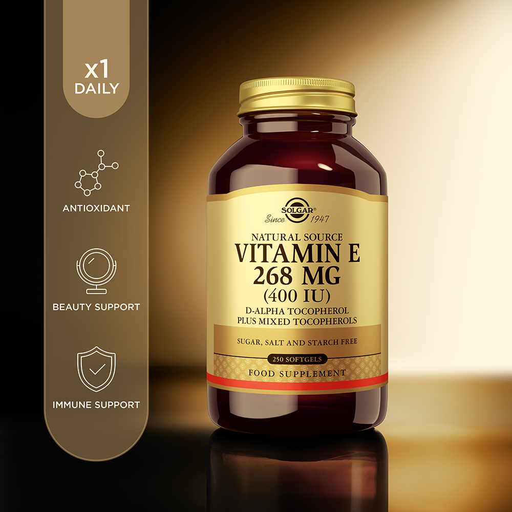 Natural Source Vitamin E 268 mg (400 IU) Softgels
