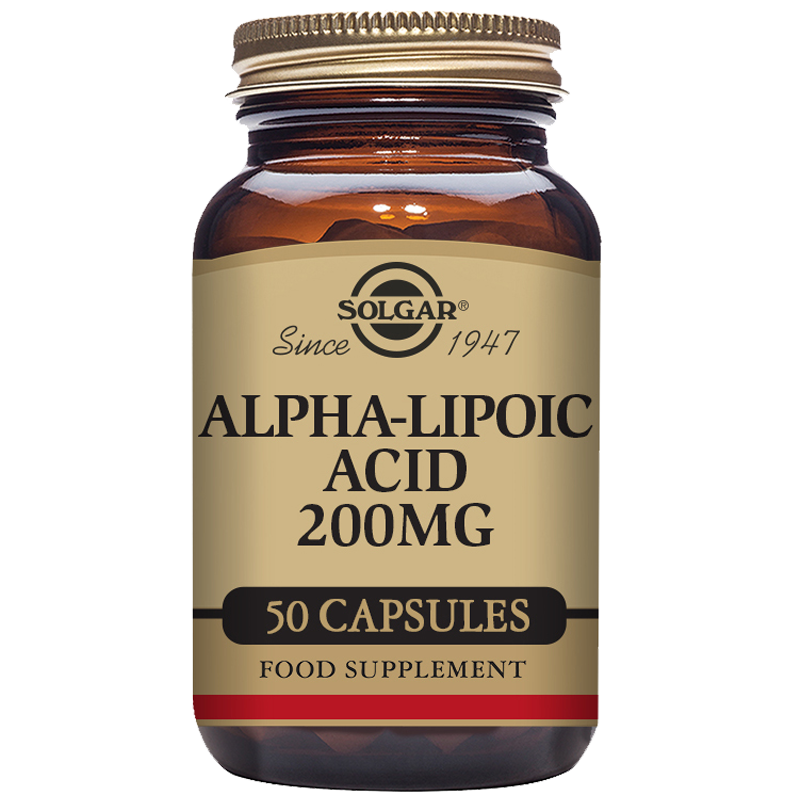 Alpha-Lipoic Acid 200 mg Vegetable Capsules - Pack of 50