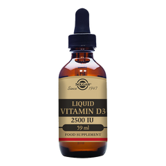 Solgar Liquid Vitamin D3 2500 IU (62.5 mcg) - Natural Orange Flavour - 59ml