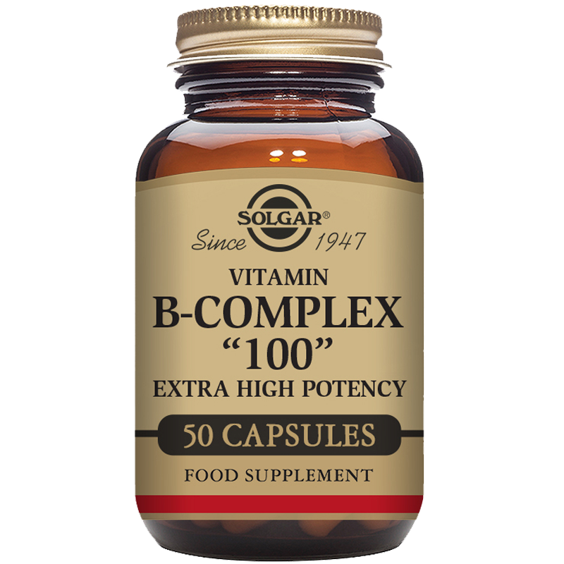 Vitamin B-Complex &quot;100&quot; Extra High Potency Vegetable Capsules