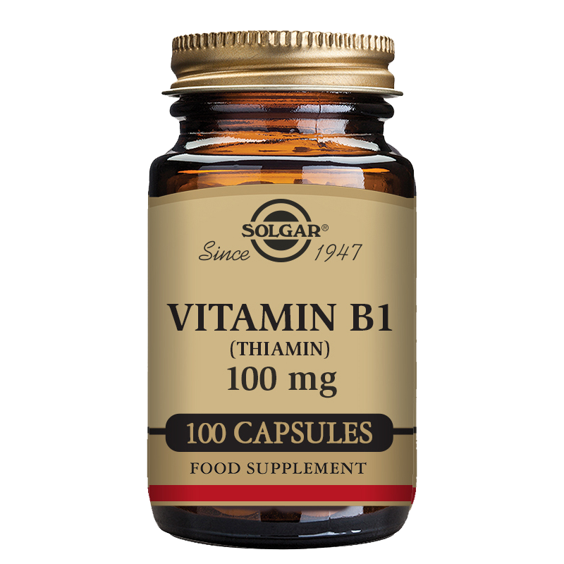 Vitamin B1 (Thiamin) 100 mg Vegetable Capsules - Pack of 100