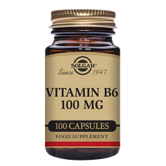 Vitamin B6 100 mg Vegetable Capsules - Pack of 100