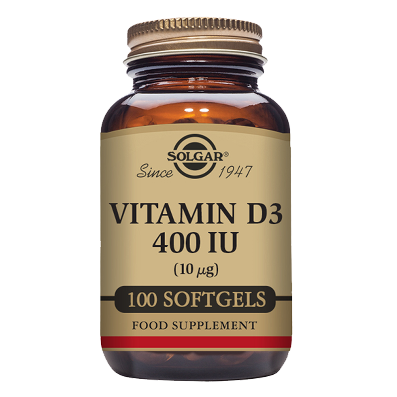 Vitamin D3 400 IU (10 mcg) Softgels - Pack of 100