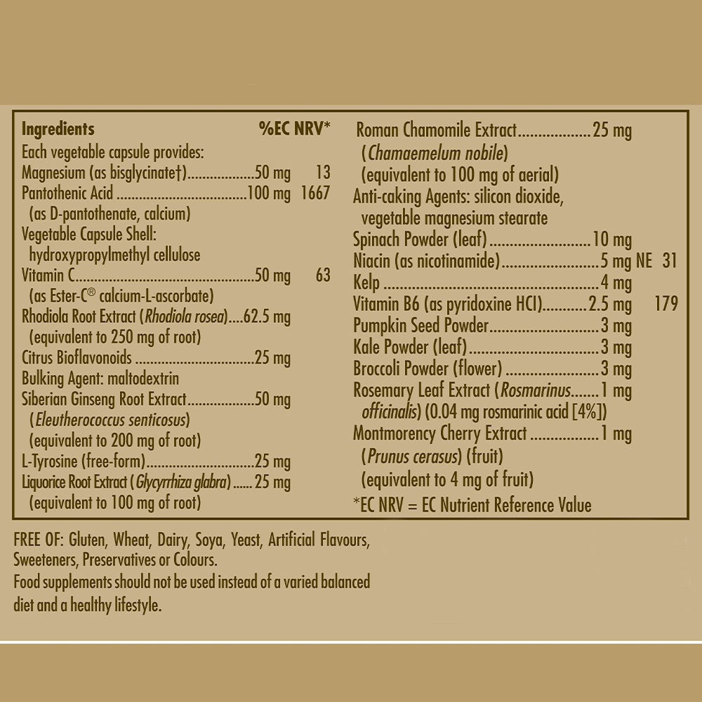 Balance Rhodiola Complex Vegetable Capsules - Pack of 60
