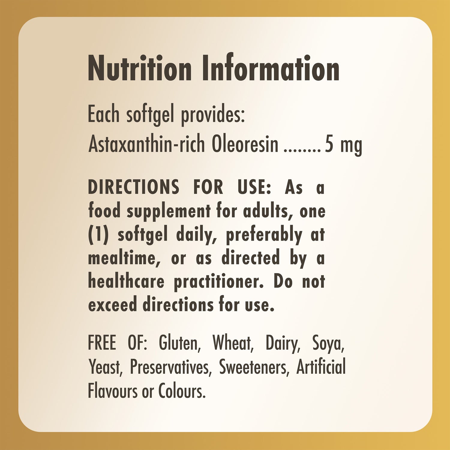 Astaxanthin 5 mg Softgels - Pack of 30