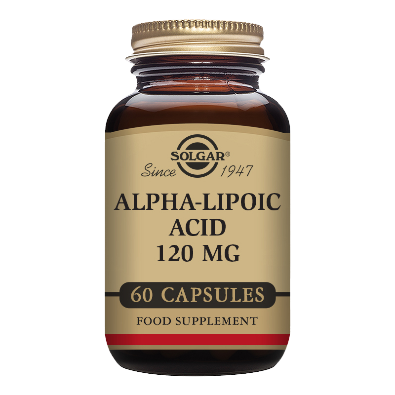 Alpha-Lipoic Acid 120 mg Vegetable Capsules - Pack of 60