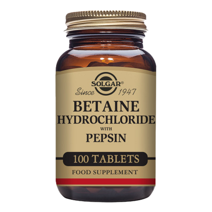 Betaine Hydrochloride with Pepsin Tablets - Pack of 100