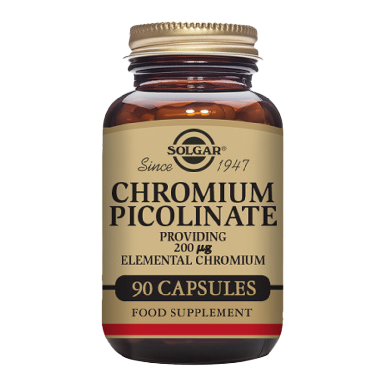 Chromium Picolinate 200 mcg Vegetable Capsules - Pack of 90