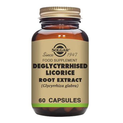 Deglycyrrhised Licorice Root Extract Vegetable Capsules - Pack of 60