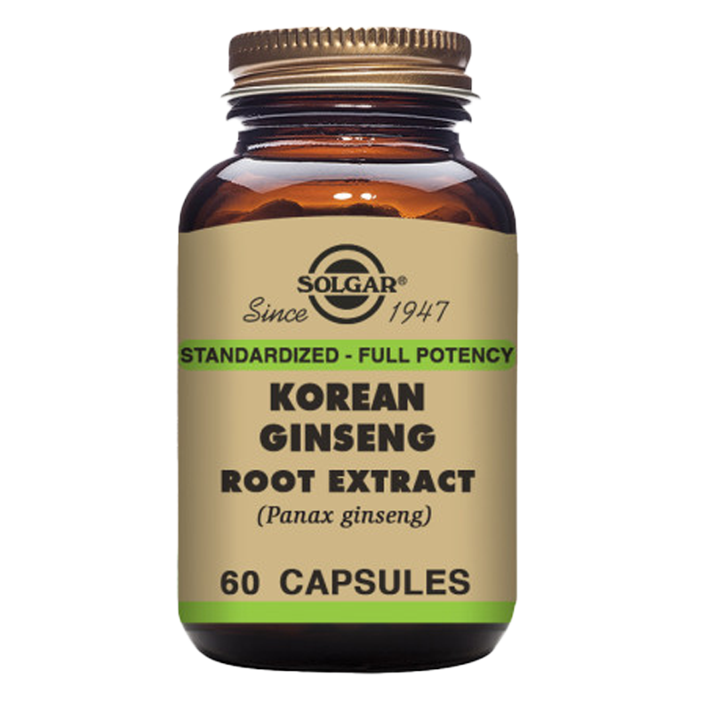 Korean Ginseng Root Extract Vegetable Capsules - Pack of 60