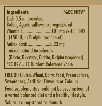 Natural Source Liquid Vitamin E - 59.2 ml