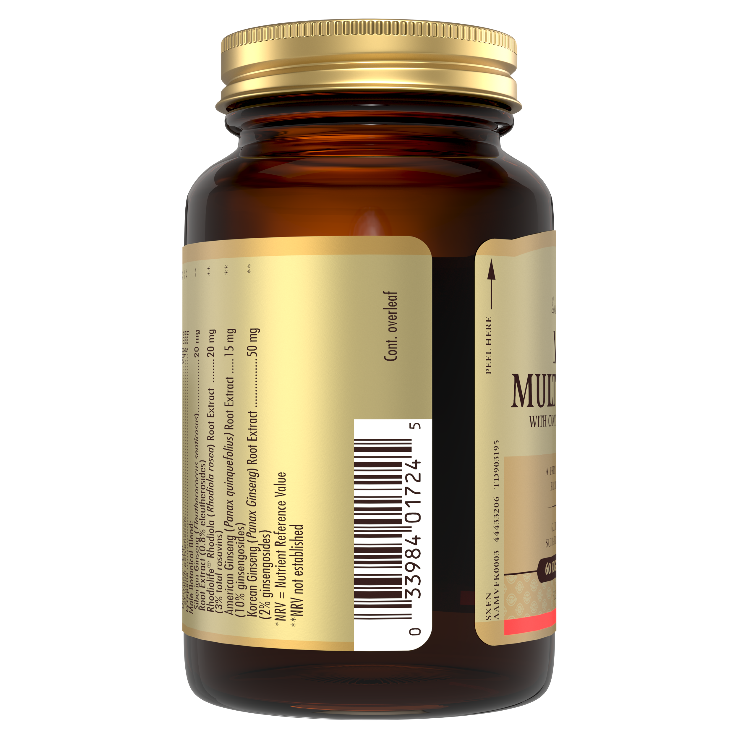 Male Multiple Multivitamin Tablets