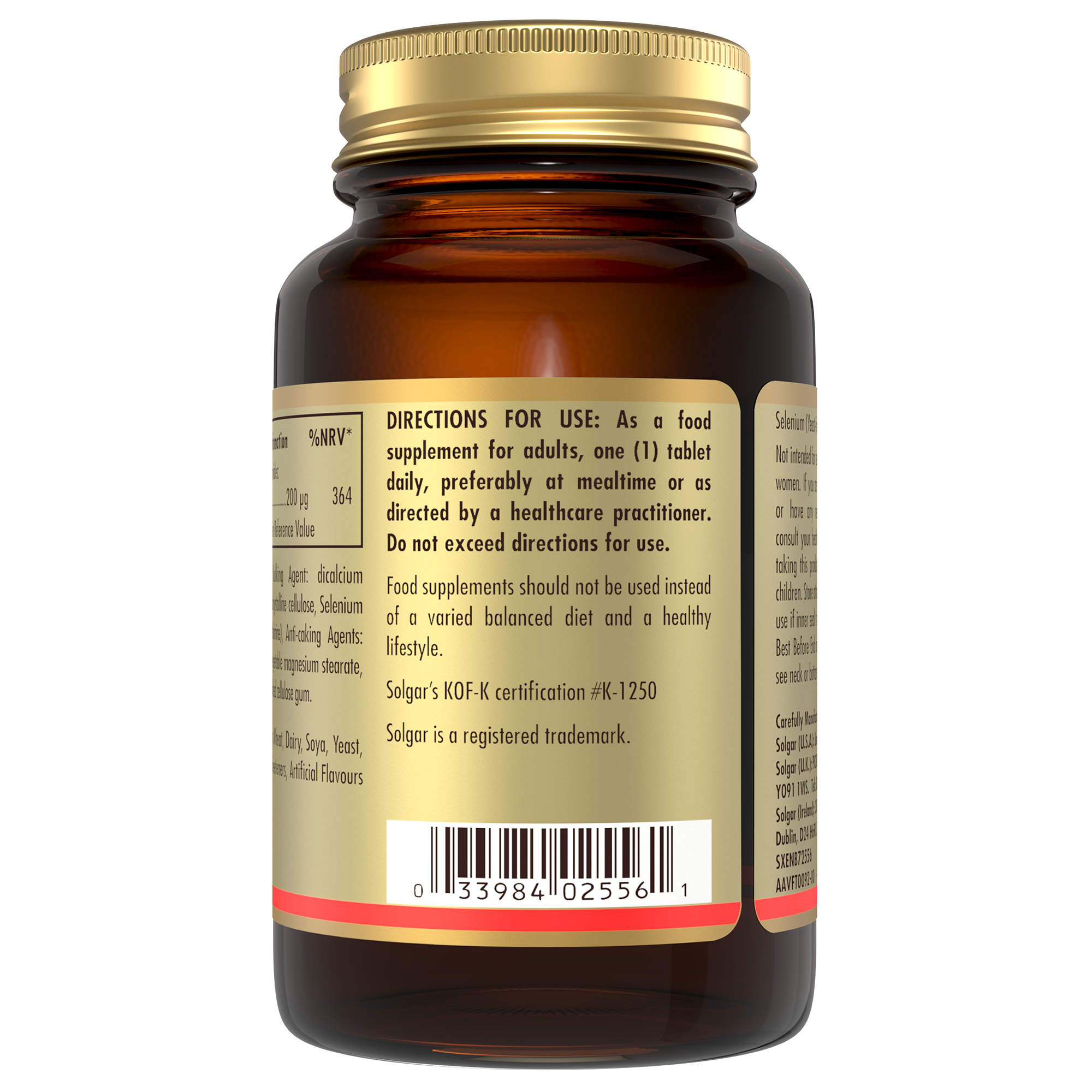 Selenium (Yeast-Free) 200 mcg Tablets