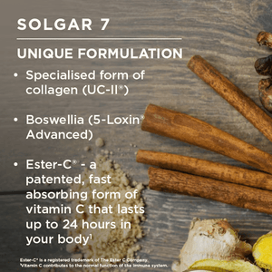 Informnation about Solgar 7 Joint Support Vegetable Capsules 