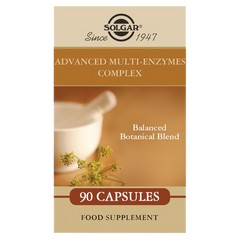 Solgar Advanced Multi-Enzyme Complex vegetable capsules in a box 