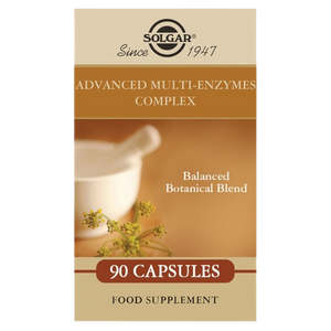 Solgar Advanced Multi-Enzyme Complex vegetable capsules in a box 