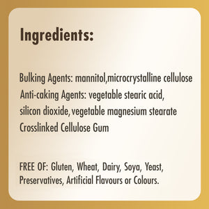 Ingredients list for a bottle of Solgar Folate 400ug supplements