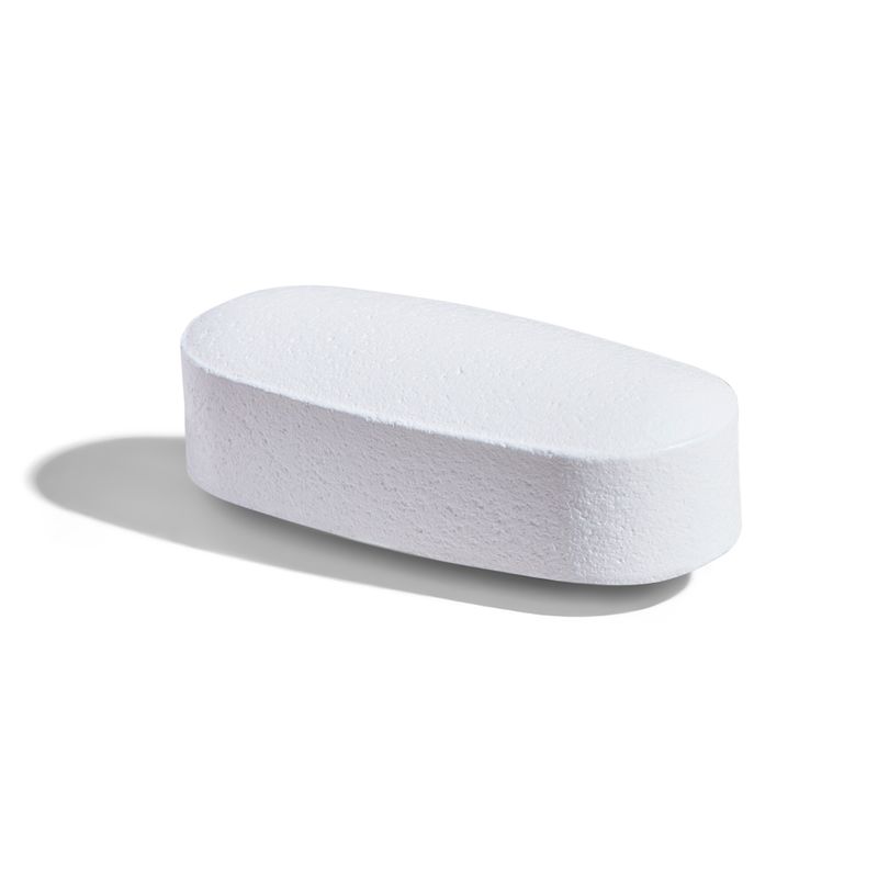 Singular Solgar Magnesium Citrate supplement on a white surface 