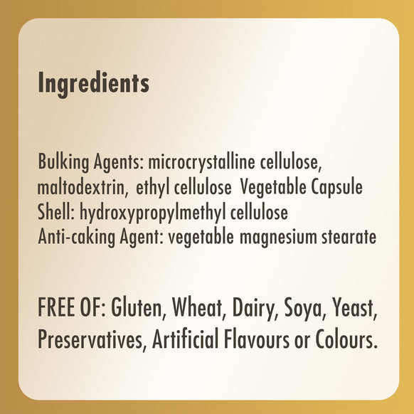 Ingredients list for a Solgar Vitamin D3 supplement bottle
