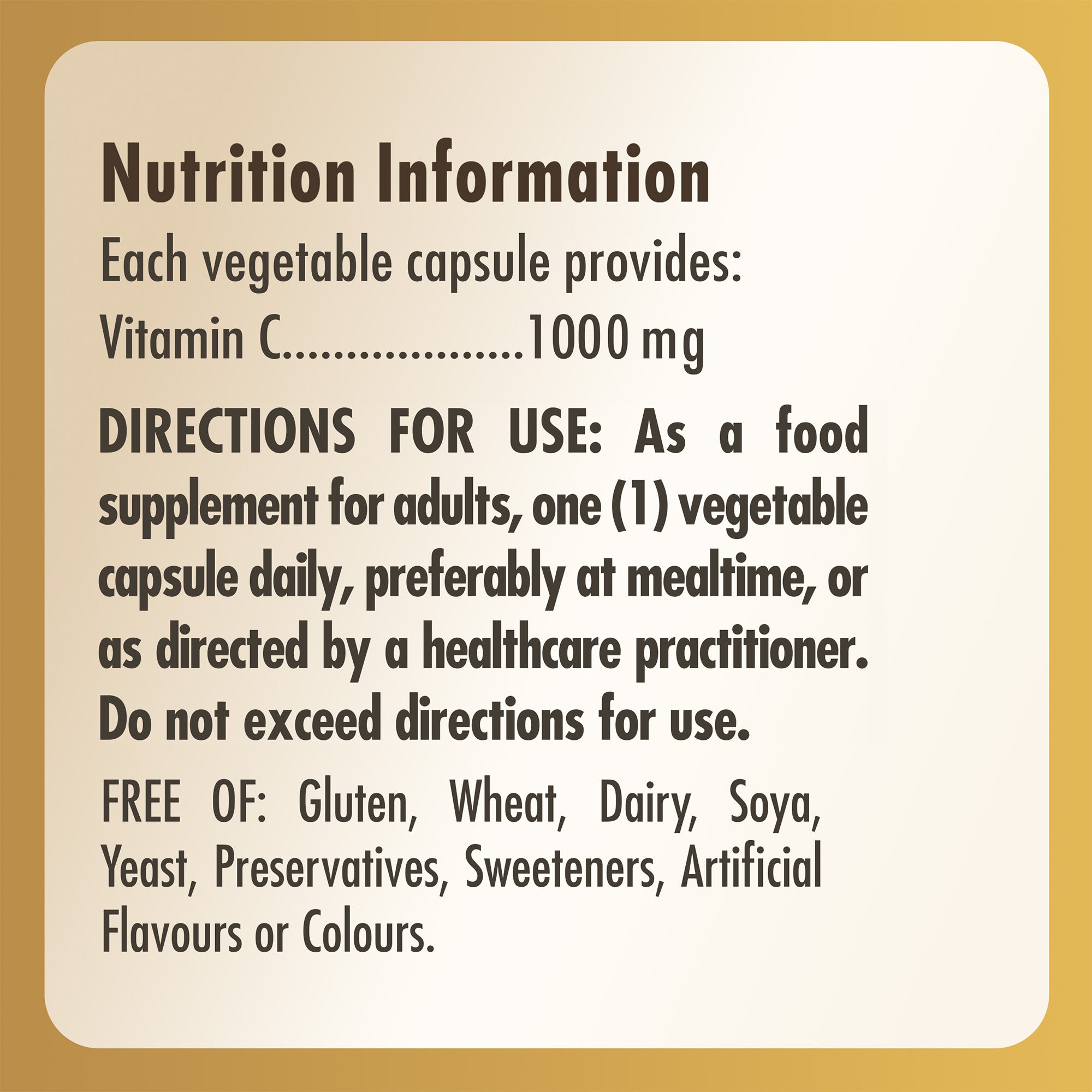 Nutrition information for a Solgar Vitamin E supplement bottle