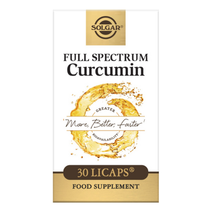 Solgar® Full Spectrum Curcumin Capsules - Pack of 30