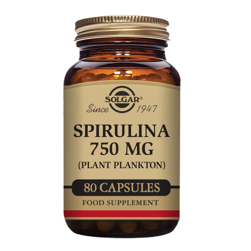 Spirulina 750 mg Capsules - Pack of 80