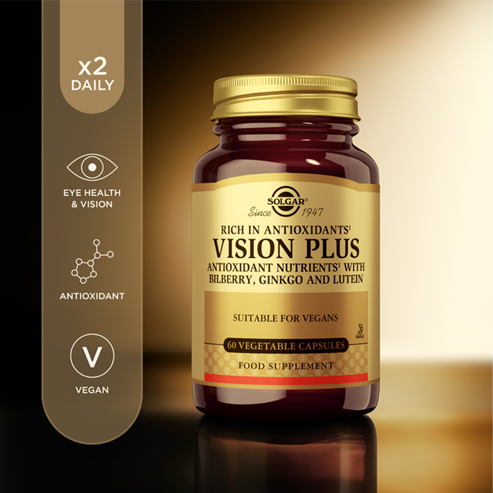 Solgar Vision Plus Vegetable Capsules - Pack of 60
