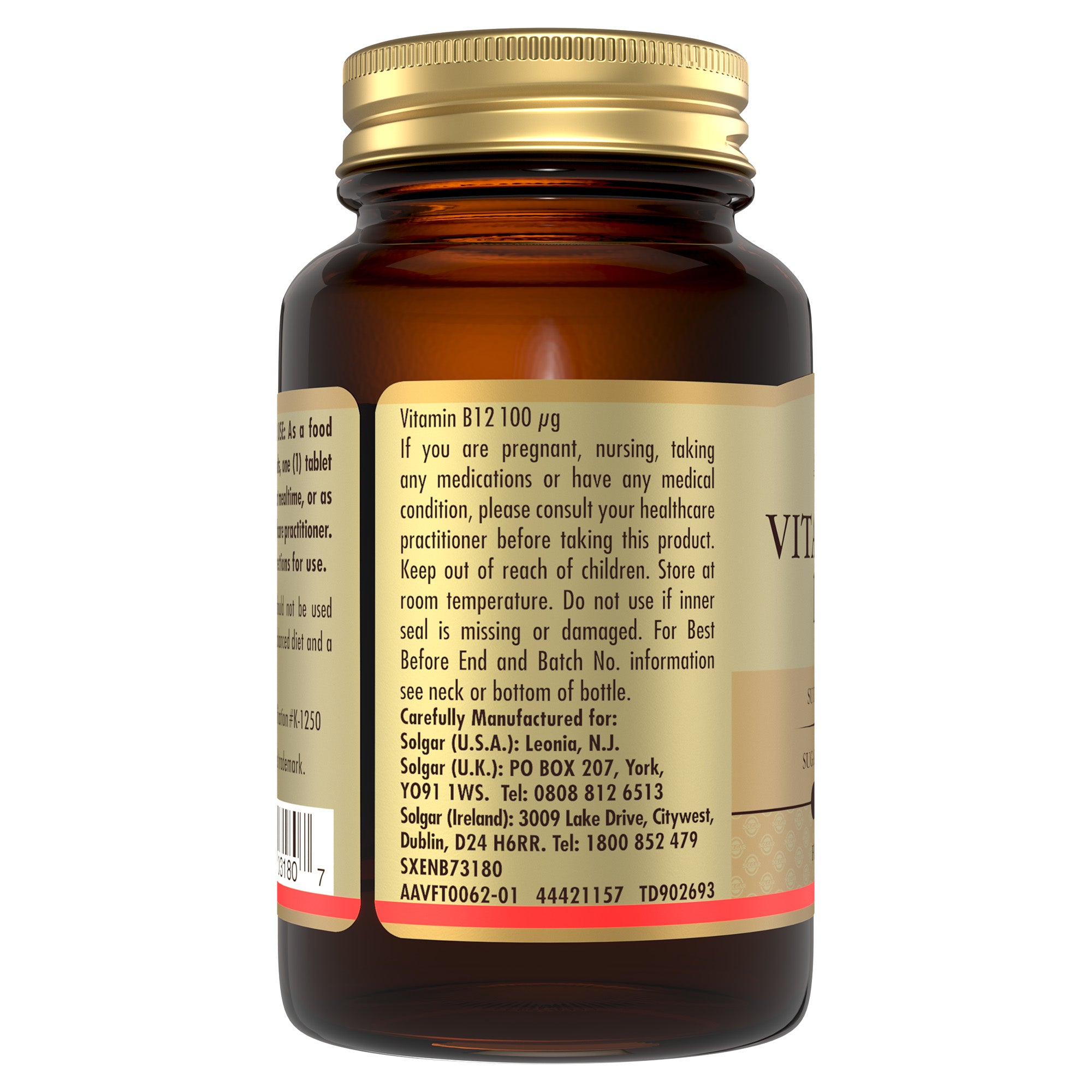 Vitamin B12 100 mcg Tablets - Pack of 100