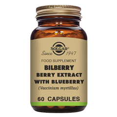 Bilberry Berry Extract with Blueberry Vegetable Capsules - Pack of 60