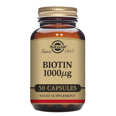 Biotin 1000 mcg Vegetable Capsules - Pack of 50