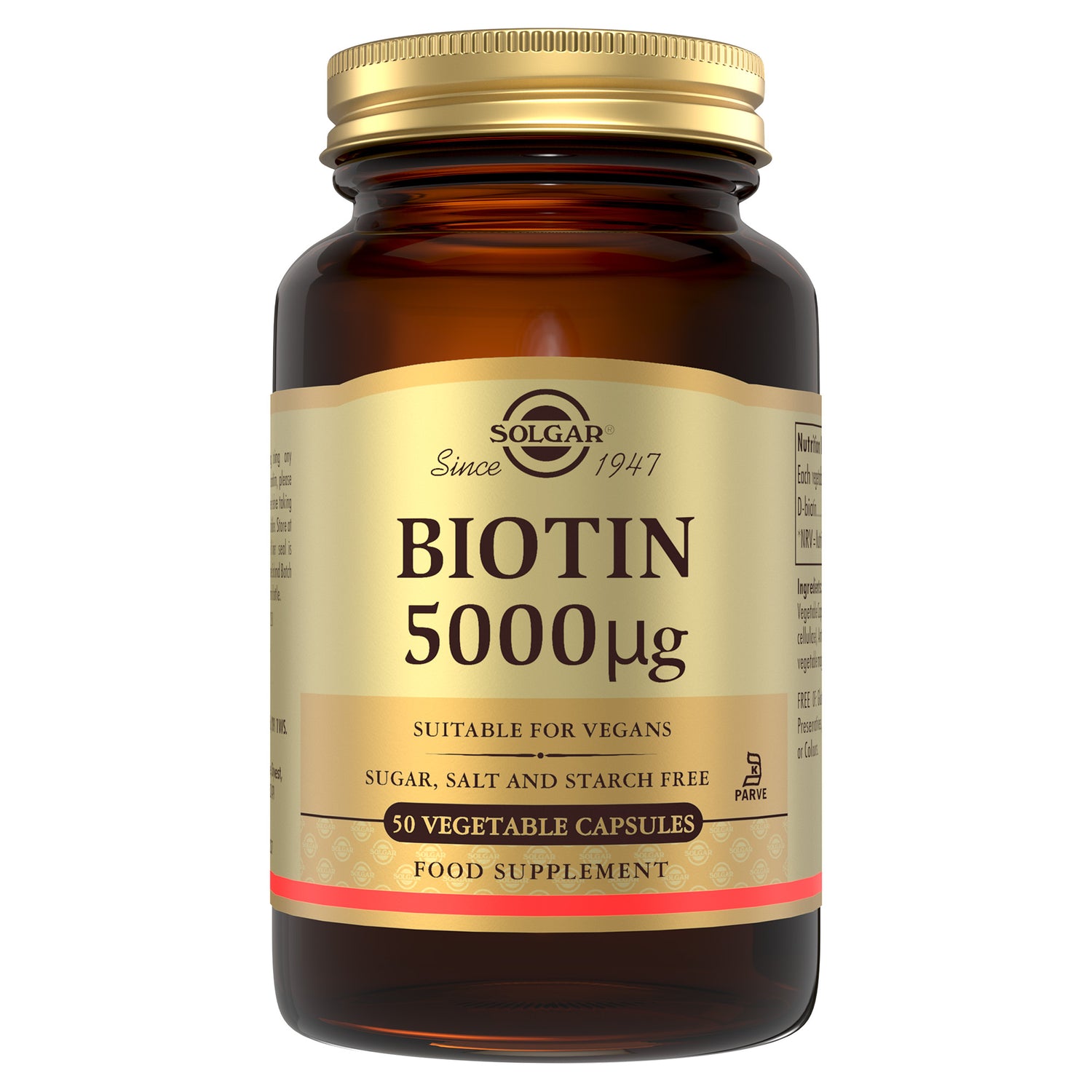 Biotin 5000 mcg Vegetable Capsules