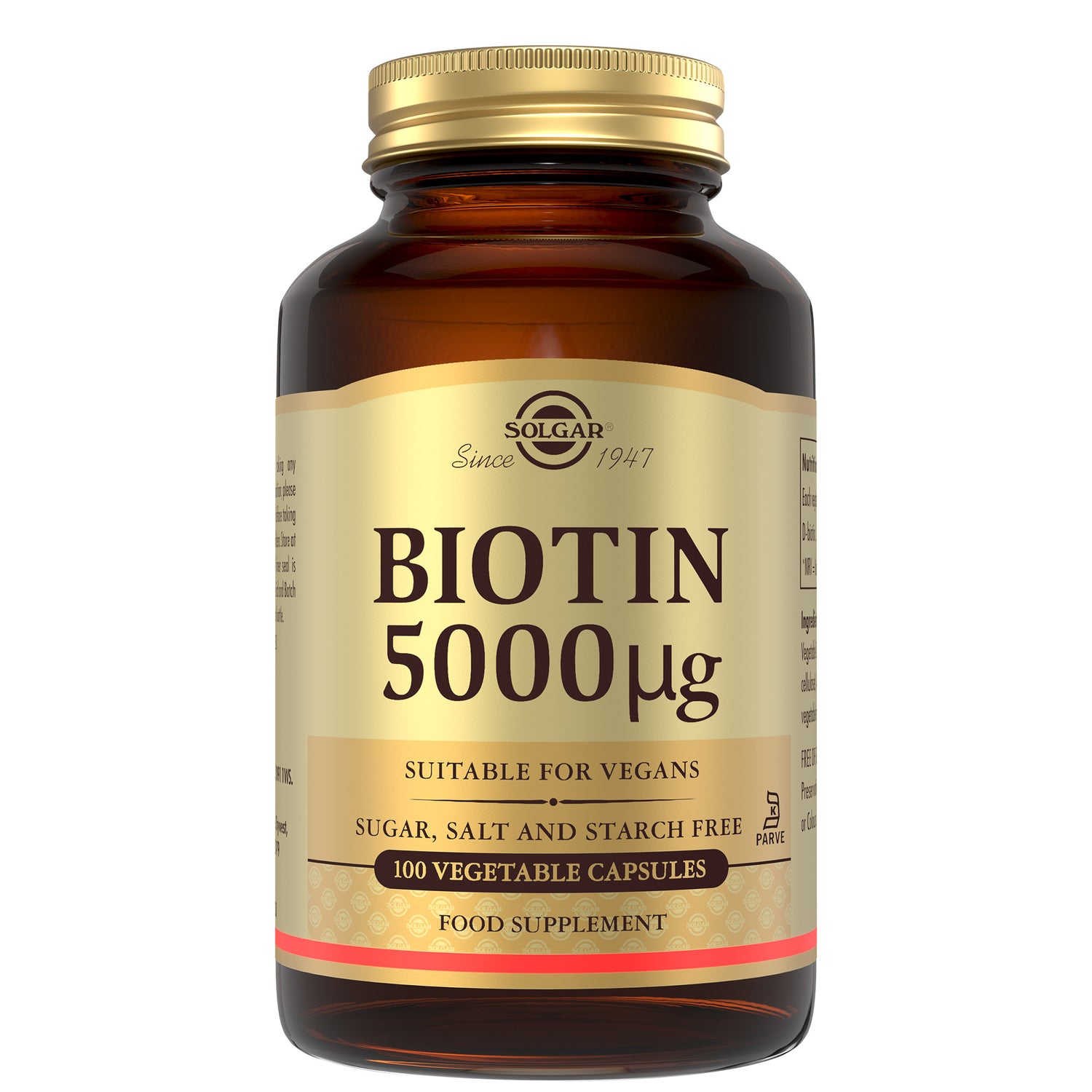 Biotin 5000 mcg Vegetable Capsules