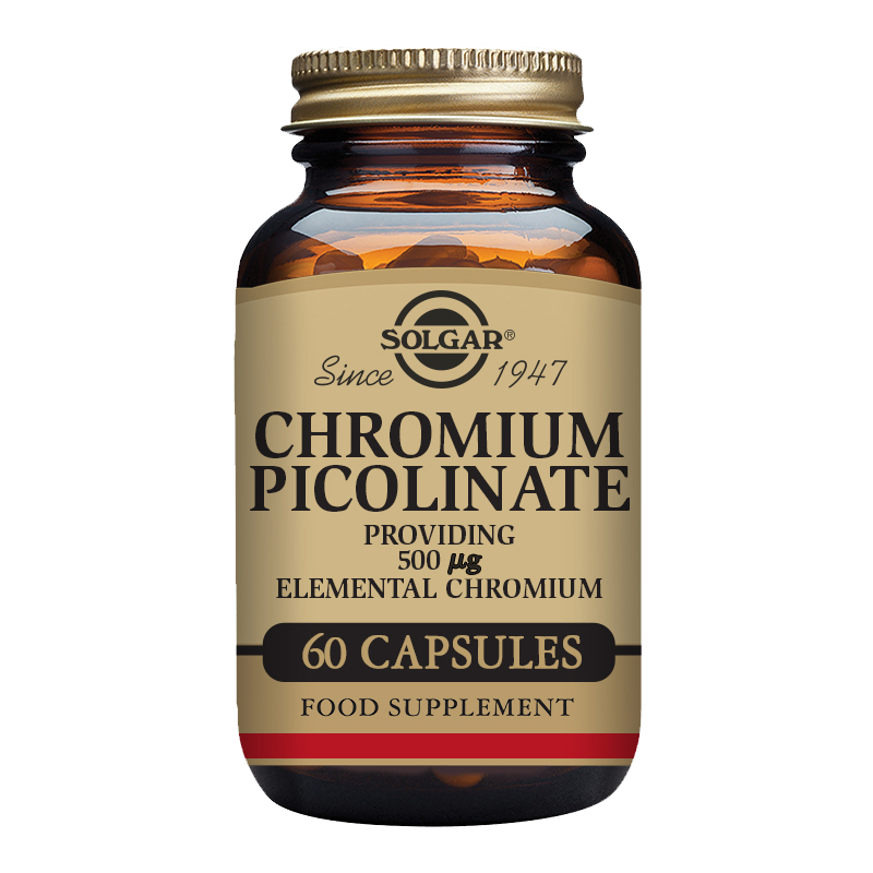 Chromium Picolinate 500 mcg Vegetable Capsules - Pack of 60
