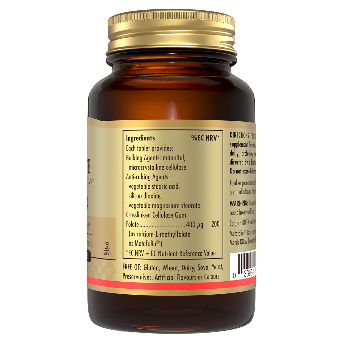 Folate (as Metafolin) 400 mcg Tablets