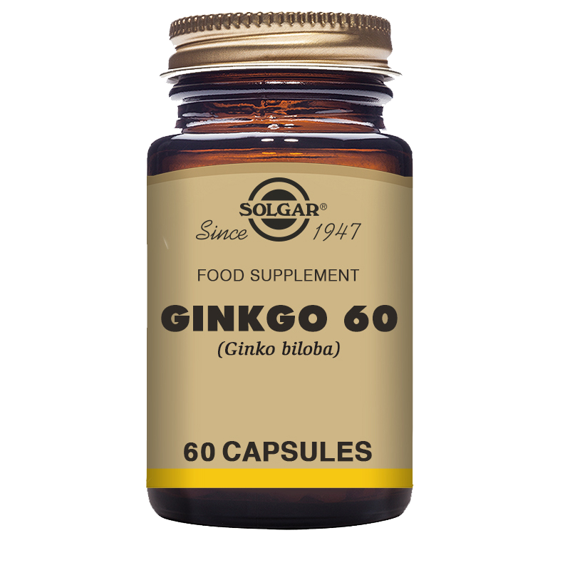 Ginkgo Vegetable Capsules - Pack of 60