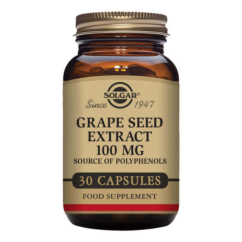 Grape Seed Extract 100 mg Vegetable Capsules - Pack of 30