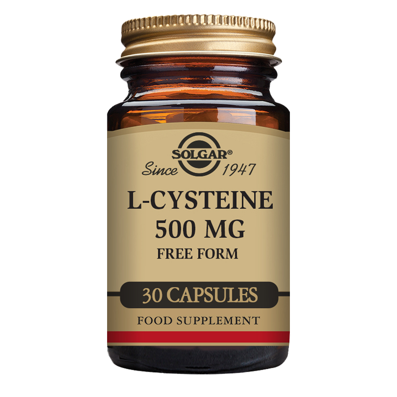 L-Cysteine 500 mg Vegetable Capsules - Pack of 30