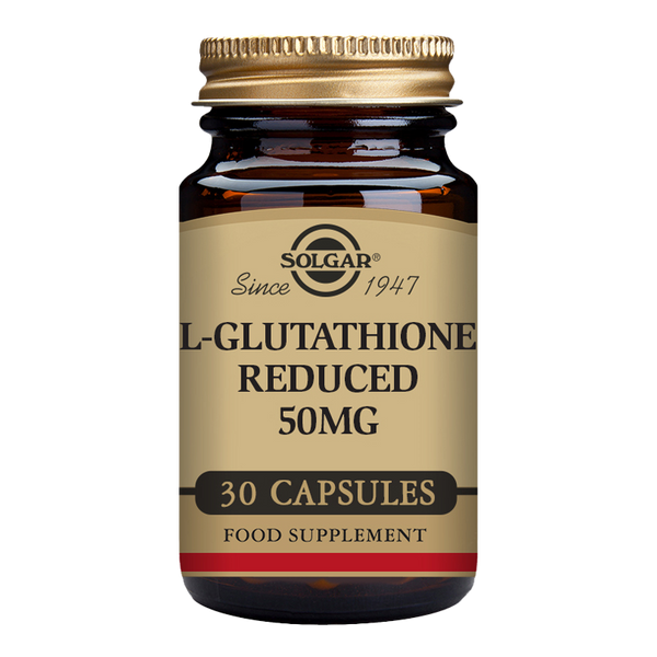 L-Glutathione Reduced 50 mg Vegetable Capsules - Pack of 30 | Gold Standard  Vitamins & Supplements