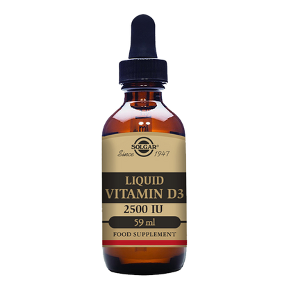 Liquid Vitamin D3 2500 IU (62.5 mcg) - Natural Orange Flavour - 59ml