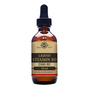 Solgar Liquid Vitamin D3 2500 IU (62.5 mcg) - Natural Orange Flavour - 59ml