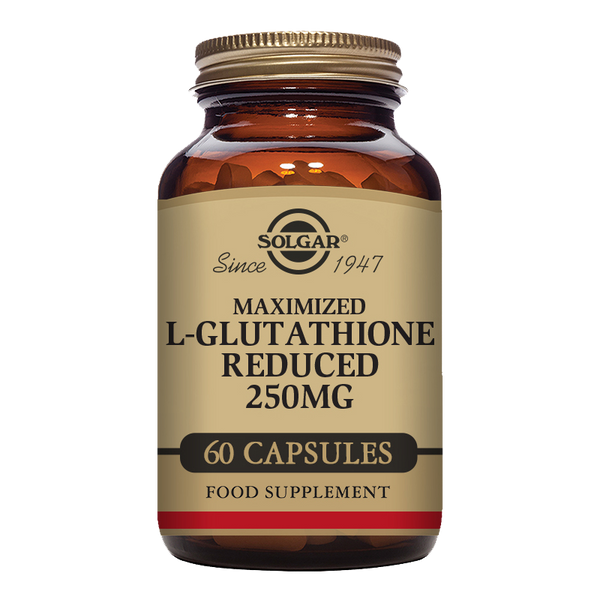 Maximised L-Glutathione Reduced 250 mg Vegetable Capsules - Pack of 60 | Gold Standard Vitamins & Supplements Maximised L-Glutathione Reduced 250 mg Vegetable Capsules - Pack of 60 | Gold Standard Vitamins & Supplements