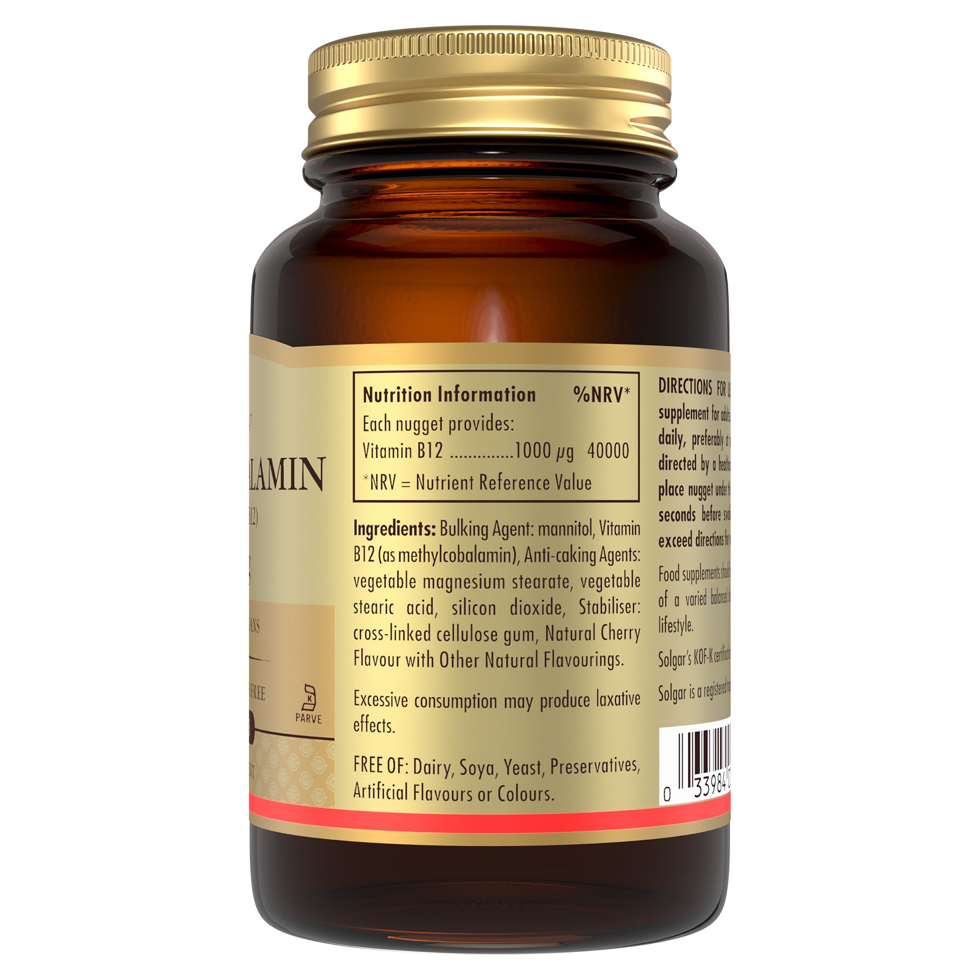 Methylcobalamin (Vitamin B12) 1000 mcg Nuggets - Pack of 30